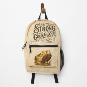 Be Strong And Courageous Eagle – Backpack