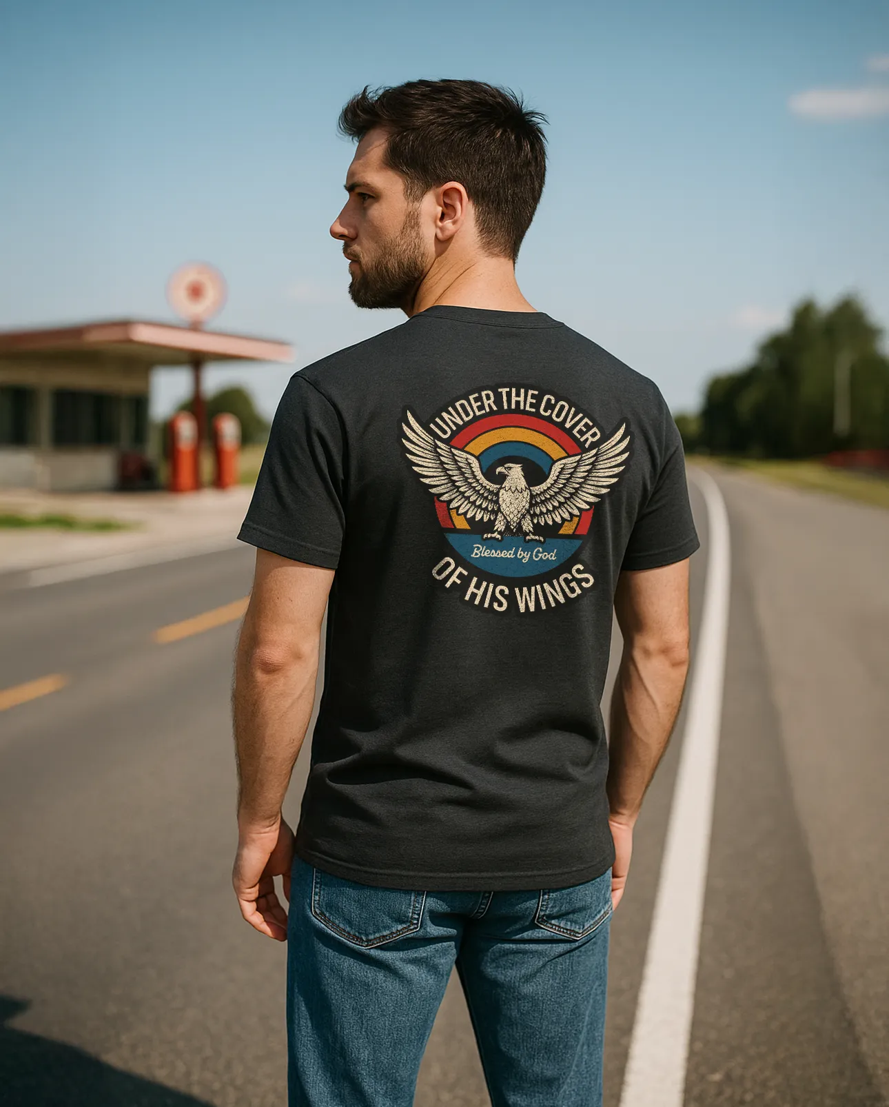 Under the shadow of His wings